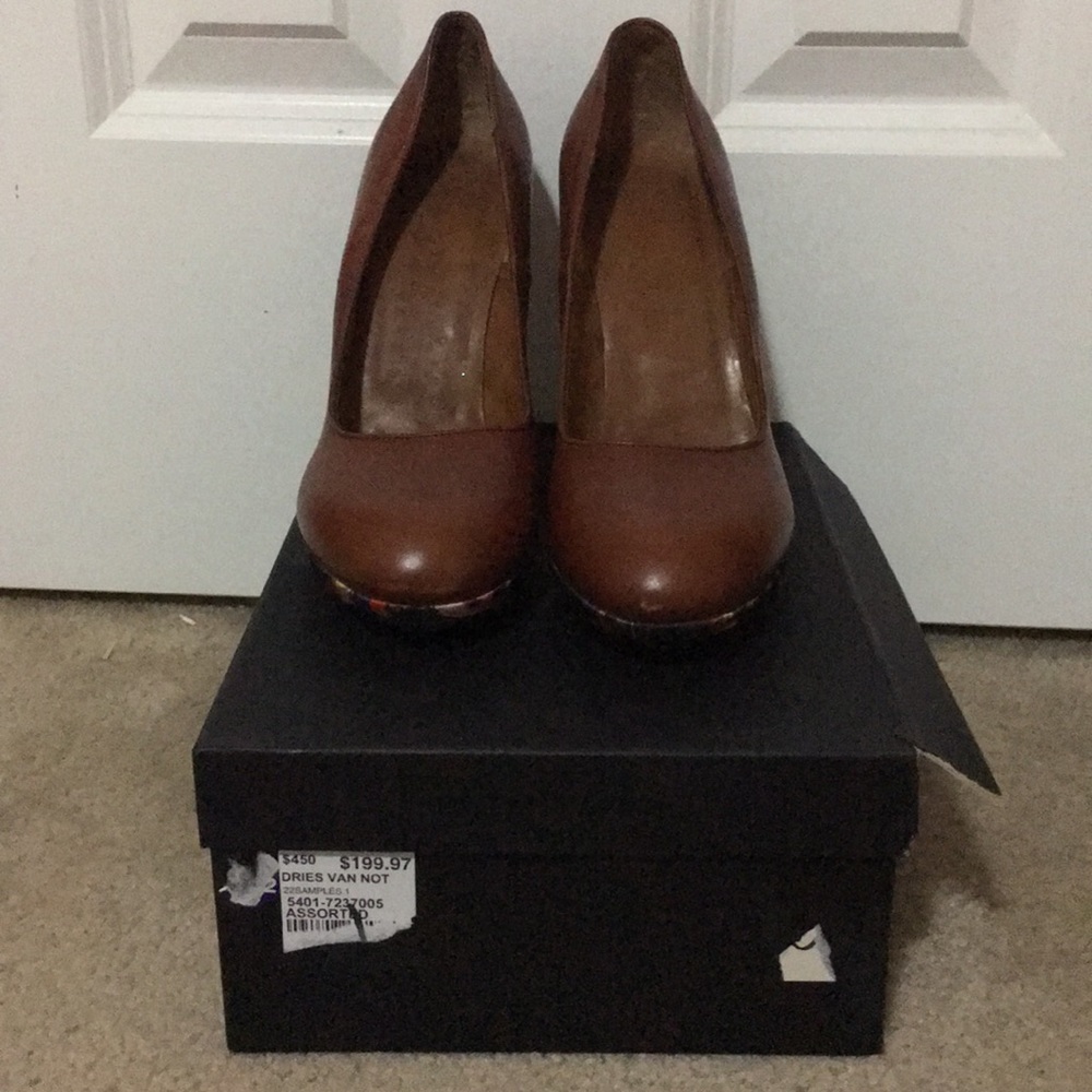 Dries Van Noten Brown heels